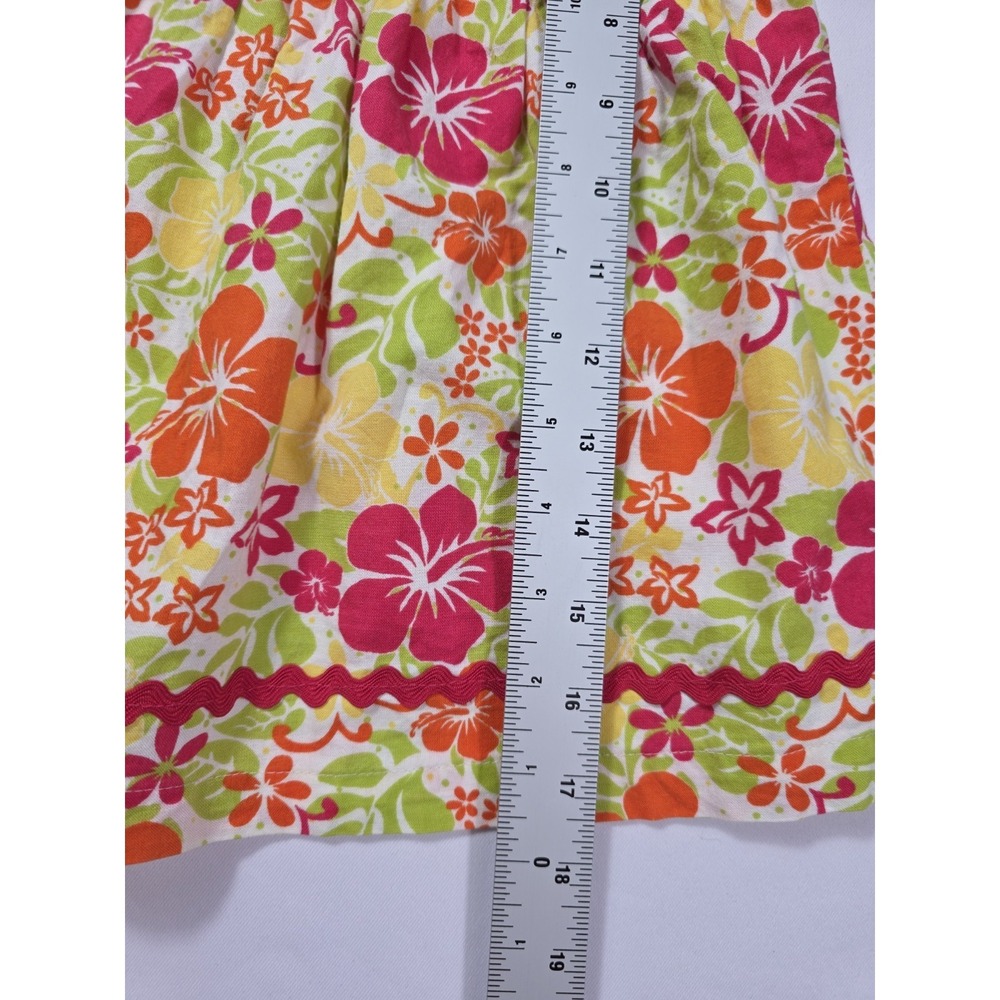 Vintage 90s Baby Looney Tunes Floral Sundress Girls 24M Tropical Summer Dress - Picture 6 of 6